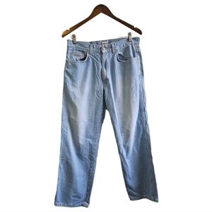 Calvin Klein baggy jeans light wash wide straight leg size 32